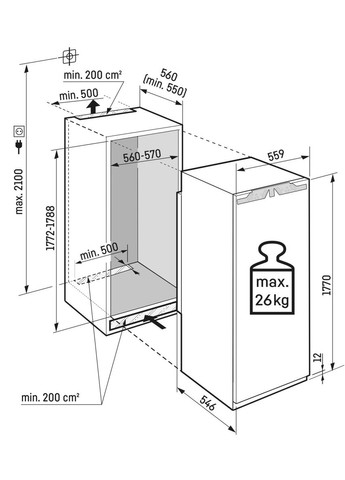 Морозильная камера встроенная SIFNE5108 LIEBHERR (361151448)
