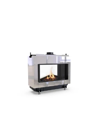 Стальная каминная топка газовая на пропане Home VITAL 37 S T закрытая с прямым стеклом - 5,5 кВт Defro (312483119)