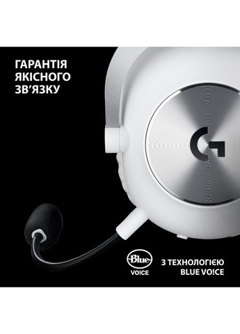 Гарнітура G PRO X 2 LIGHTSPEED Wireless Gaming White (981-001269) Logitech (308072308)