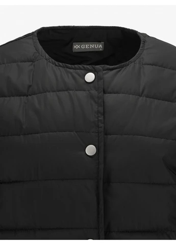 Черная демисезонная куртка однотонная женская g01116-0003 черный shop (2000999415739) Genua