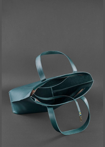 Кожаная женская сумка D.D. зеленая (A-026508) BlankNote шоппер (327874076)