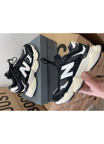 Чорні Осінні кросівки чоловічі new balance 9060 black white нью беланс 9060 No Brand