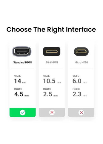Соединитель HDMI 2.1 HD159 F/F UltraHD 8K@60Hz, 4K@120Hz Grey (90592) Ugreen (322415303)