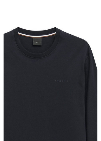 Темно-синя чоловічий лонгслів синій Bugatti