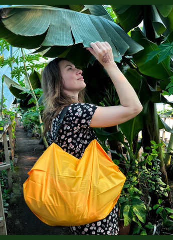 Ёкосумка «Улитка» желтая – легкая, стильная, многоразовая Morkwa (329910447)