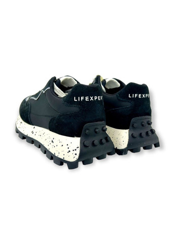 Черные всесезонные кроссовки (р) текстиль/замша 0-1-1-a-09-2266 Lifexpert