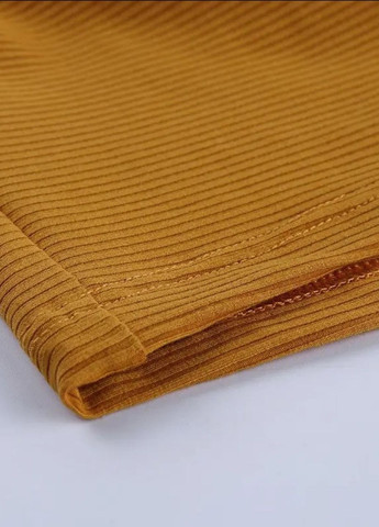 Помаранчевий топ топ-бралет в рубчик на одну бретель (754-42) Finetoo бавовна, поліестер