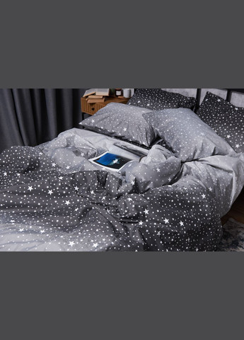 Комплект постільної білизни Микросатин Premium «» двоспальні 175х210 наволочки 2х50х70 (MS-820005116) Moon&Star starry night (293147983)