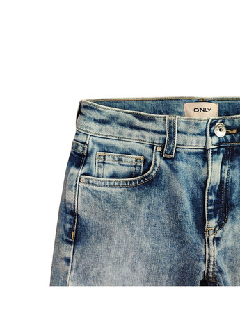 Голубые демисезонные регюлар фит детские джинсы для девочки 128 см голубой (250313007) Only