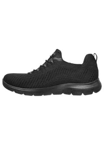 Женские кроссовики Summits Черный Skechers чёрные демисезоны (282317194)