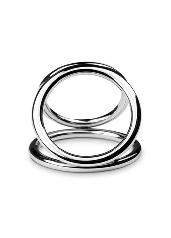 Тройное эрекционное кольцо Triad Chamber Metal Cock and Ball Ring - Large - CherryLove Sinner Gear Unbendable (282960589)