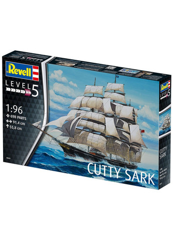 Збірна модель Кліпер 'Катті Сарк' рівень 5 масштаб 1:96 (RVL-05422) Revell _05422 (369513269)