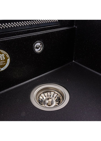 Гранітна мийка VIVA 5149 матова Чорний металік Valeso (358059084)