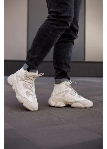 КРОСІВКИ ЖІНОЧІ ADIDAS YEEZY BOOST 500 MID BLUSH АДІДАС ІЗІ БУСТ No Brand бежеві зими (368867488)