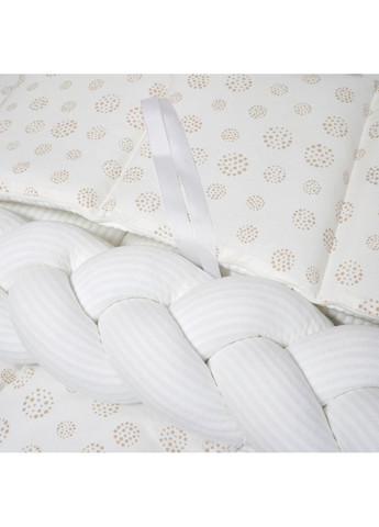 Постельный комплект Cotton, 7 элементов, белый () Twins 4077-TC-01 (361019943)