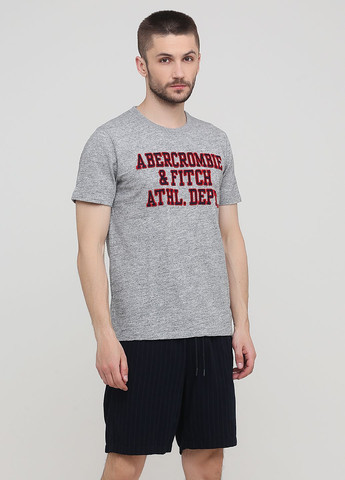 Сіра футболка af7999 Abercrombie & Fitch