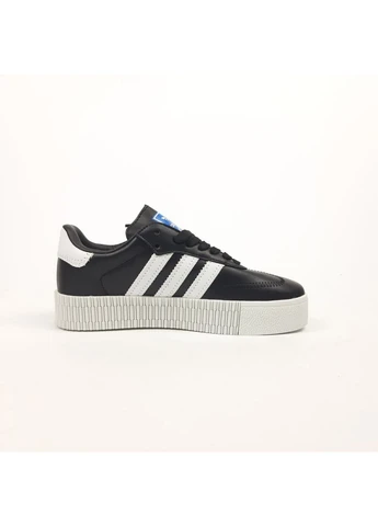 Кроссовки женские Adidas ORIGINAL Samba чёрные демисезоны (400119350)