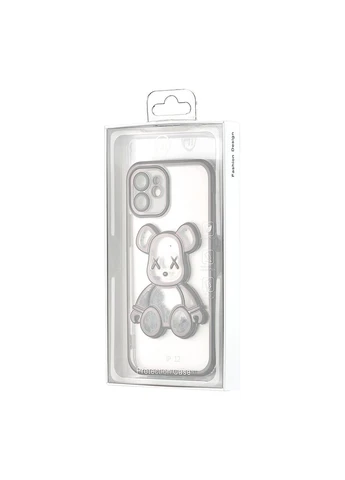 Чехол силиконовый с защитой камеры для iPhone 12 противоударный Shining Bear Case (370168081)