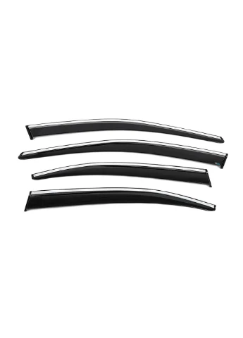 Ветровики с хромированным молдингом SD (4 шт., Chrome) для Skoda Superb 2015-2024 гг Sunplex (391752672)