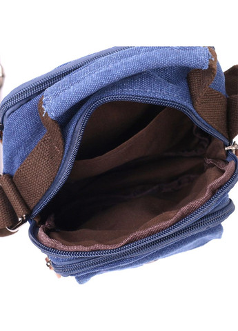 Чоловіча текстильна сумка через плече синя кросбоді 22221 Vintage (329197050)