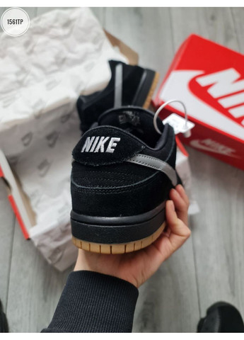 Черные летние кроссовки nike sb dunk low black gray fog найк сб данк No Brand