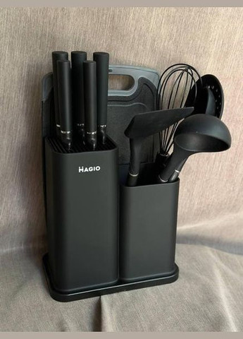 Набор кухонных принадлежностей MG-1097-blaСk 12 предметов Magio (336878752)