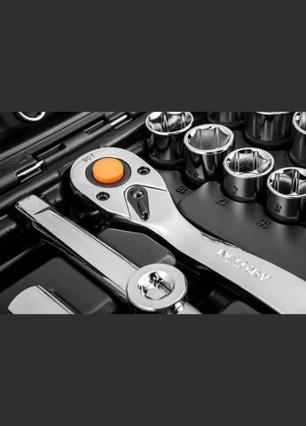 Набор инструментов, 82шт, 1/2", 1/4", CrV, кейс Neo Tools (315349631)