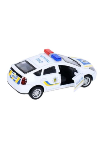 Металева інерційна машинка Поліція 11 см із гумовими колесами, поліцейська машинка для хлопчиків Автосвіт (322777178)
