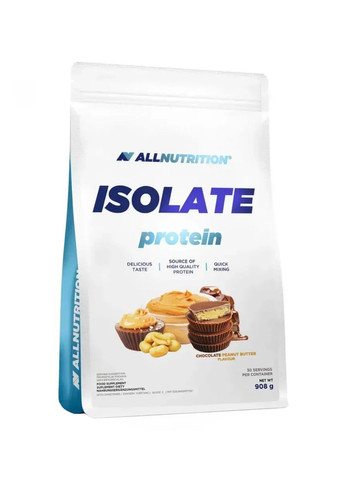 Сироватковий протеїн Whey Protein 908г шоколадний арахіс для набору м'язової маси білкова добавка Allnutrition (368989250)