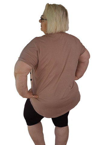 Футболка жіноча "СМУЖКИ" кавова размер No Brand - (358525121)