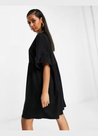 Черное повседневный платье бэби долл Asos однотонное