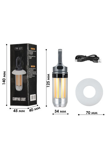 Ліхтар кемпінговий BL-YY17 світильник для намету підвісний 1 шт. X-Balog (336195272)