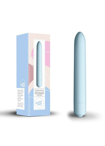 Мини-вибратор Sugar Blue, 10 уровней интенсивности SugarBoo (316231767)