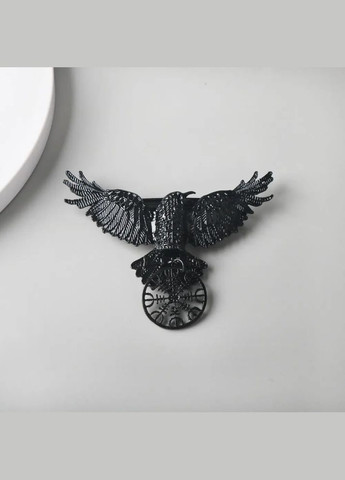 Заколка для волос Готическая заколка-автомат для волос птица ворон Черный 70 мм х 95 мм Finding (334729249)