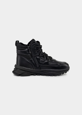 Черные зимние ботинки для мальчиков цвет черный цб-00234802 Kimboo