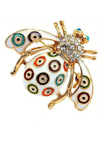 Золотиста брошка в стилі барокко розкішна бджола 4х3.5 см AurumLux311 Fashion Jewelry (365777335)