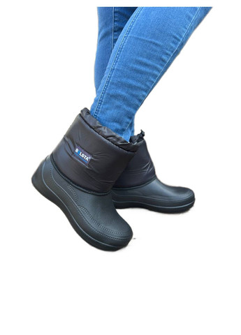 Черные зимние дутики сноубутсы пена пвх эва Lider