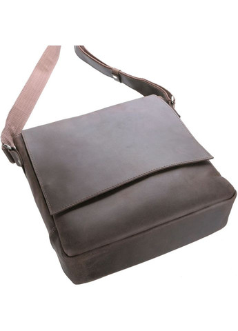 Сумка чоловіча через плече шкіряна месенджер 00886 Коричневий Shvigel (302009322)