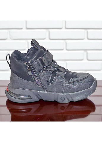 Демісезонні ортопедичні черевики для хлопчика, утеплені демі черевики на флісі,осінні хайтопи на липучках Клібі Clibee (365711192)