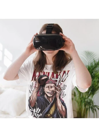 Черная футболка с аниме принтом магическая битва оверсайз (s/m/l) черный animej0936 No Brand