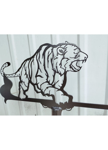 Флюгер Тигр, флюгер на дах з металу 2 мм. No Brand (368896403)