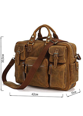 Сумка чоловіча 14051 в вінтажному стилі Коричнева Vintage (329151929)