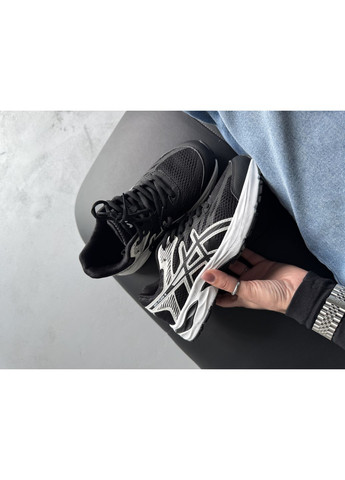 КРОСІВКИ ЖІНОЧІ ASICS GEL-FLUX BLACK / WHITE АСІКС ГЕЛЬ ФЛЮКС No Brand чорні демісезони (368885095)