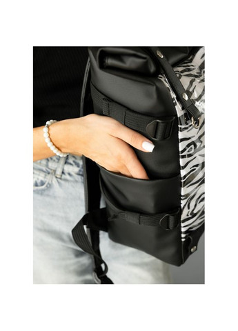 Женский рюкзак RollTop Hacking принт "Zebra" Sambag (339597147)