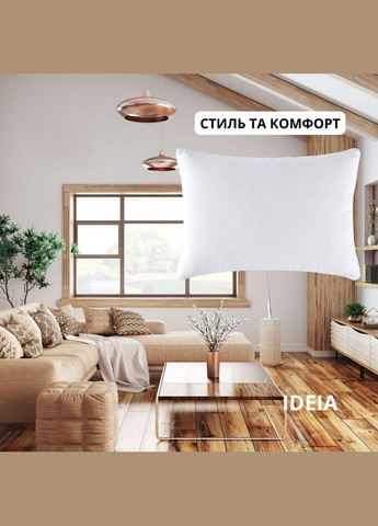 Подушка CLASSIC 40х60 см антиалергенне волокно біла IDEIA (342128623)