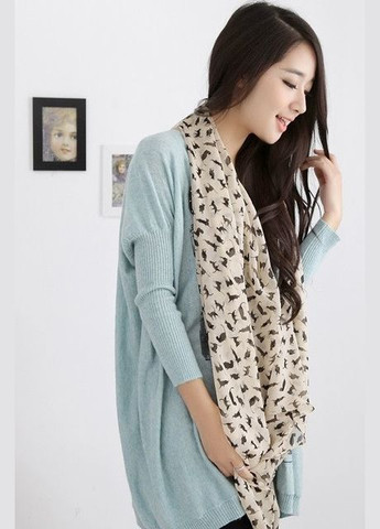 Женский шарф платок шифоновый Cats 155см*70см PTR No Brand (317763620)