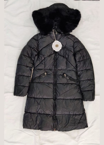 Черное зимнее Пальто Queen Drama