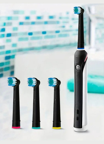 Змінні насадки для електричної зубної щітки Oral-B 16 шт., підходять для Precision Clean та ін. Чорні No Brand (344547769)