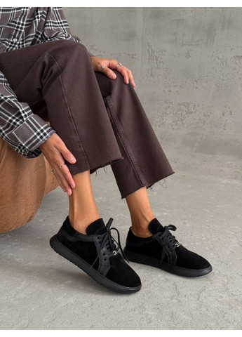 Чорні анатомічні замшеві кеди Helen