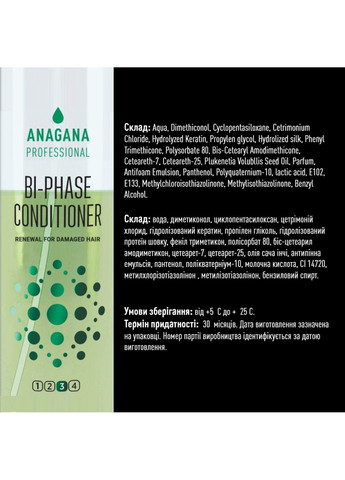 Набор 4YOU "Восстановление" для поврежденных ломких волос 4х250 мл ANAGANA (365747509)